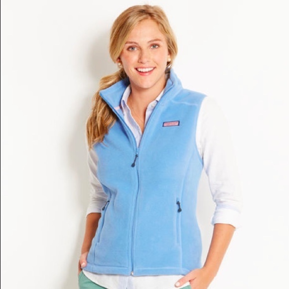 Vineyard Vines NWT Blue Fleece Vest - size L